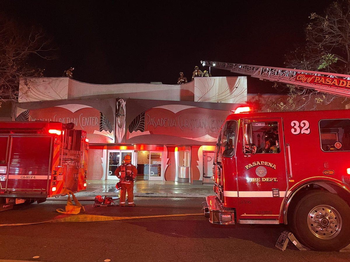 8:40 p.m.: PFD and PPD are onscene 2588 E. Colorado (Pasadena Christian Center) for a small structure fire.