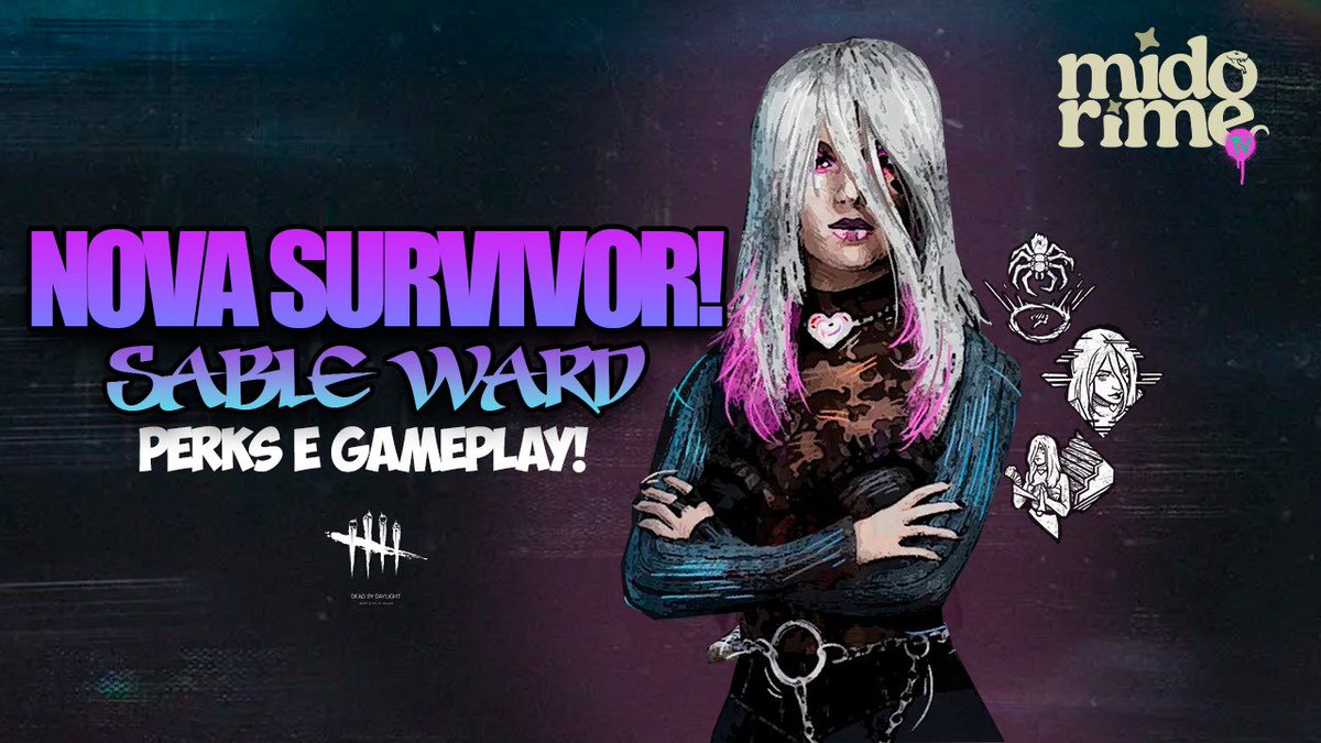 MidorimeTV's tweet photo. Vídeo novo no meu canal do Youtube, dessa vez jogando com a sobrevivente do capítulo 31 de Dead by Daylight, a Sable Ward. No vídeo comento sobre as perks dela e mostro a gameplay!

Link: https://t.co/UImcuR5NNj https://t.co/S9m1lF9D8b