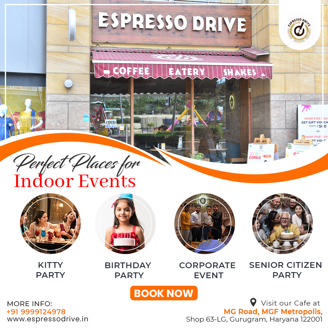 EspressoDrive's tweet photo. Step into @EspressoDrive for a truly special experience! 🌟 Whether it's a #birthday, #anniversary, #kittyparty, #corporateparty or just a celebration of life...Our vibrant and flexible workplace setting is designed to make your day easier and more enjoyable. #bookyourtable now.. https://t.co/GYK7a3ykvf