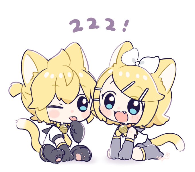 「にゃんにゃんにゃんの日 猫耳」のTwitter画像/イラスト(新着)