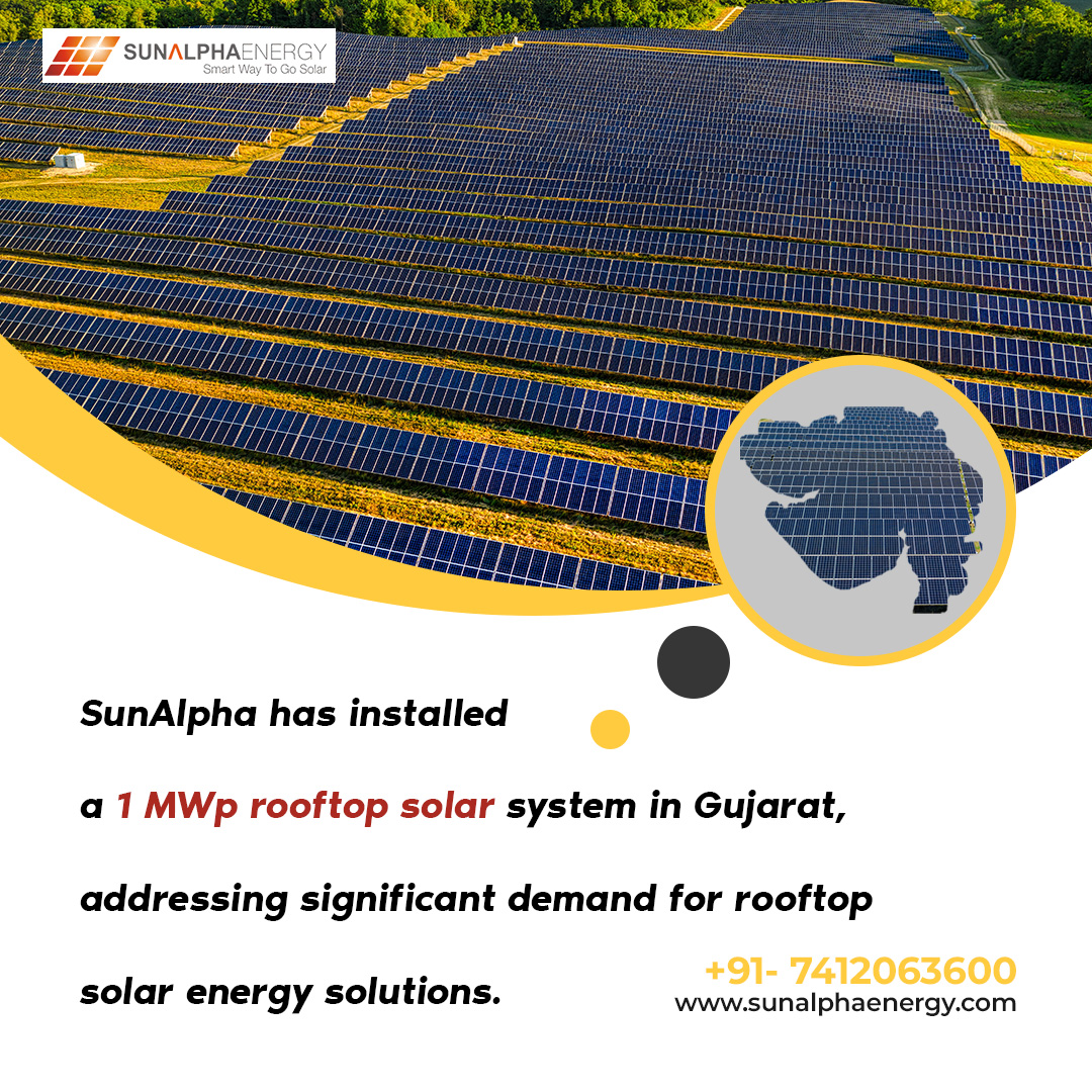 SunAlpha has effectively implemented a cutting-edge 1 MWp rooftop solar project in Gujarat, catering to the region's substantial demand for sustainable energy solutions. This initiative marks a significant step towards advancing renewable energy adoption.

 #india #gujarat #solar