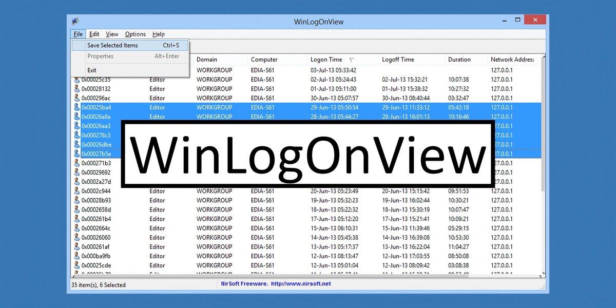🔍 WinLogOnView is a handy tool that searches the event log to provide a detailed report on the logins and logouts of credentials on your Windows machine. 👤💻 Stay on top of your system's activities with this useful software! #WindowsTips #WinLogOnView #SystemSecurity