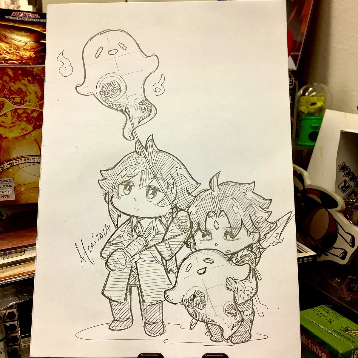 AlsonCatlover's tweet image. 海燈節快樂
#rkgk #fanart #genshinimpact #zhongli #xiao