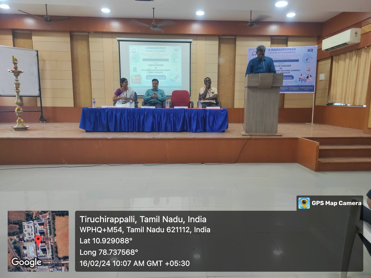 KRCE17's tweet image. Highlights from the Workshop on Data Science and Machine Learning with R Language, led by the Expert Dr. D. Senthil Kumar AP/CSE from Anna University, Trichy.
#krce #krgi #DataScienceWorkshop #MachineLearningWorkshop #RProgramming #DrDSenthilKumar #AnnaUniversityTrichy