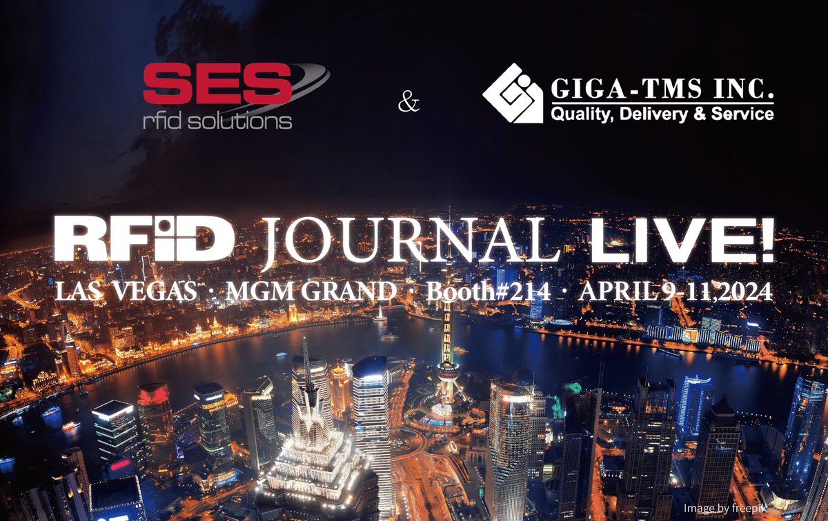 SESRFID's tweet photo. SES and Giga-TMS are partnering for reliable IoT connectivity at #RFID Journal LIVE! 2024. Unlock the potential of RFID and #IoT #solutions with #SES.
#RFIDJournalLIVE #Traceability #Scalability #IoTConnectivity #Biometrics #EV #Mobility #SmartMedical https://t.co/4nnFCBE1ur