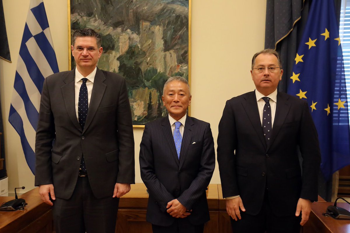 📷Με τον Πρέσβη της Ιαπωνίας 🇯🇵 κ. #YasunoriNakayama στη #ΒουλήTωνΕλλήνων. Ως Πρόεδρος της Ομάδας Φιλίας Ελλάδας-Ιαπωνίας συζήτησα με τον Ιάπωνα πρέσβη τα επόμενα βήματα για την ενίσχυση των οικονομικών και πολιτιστικών σχέσεων ανάμεσα στις χώρες μας.