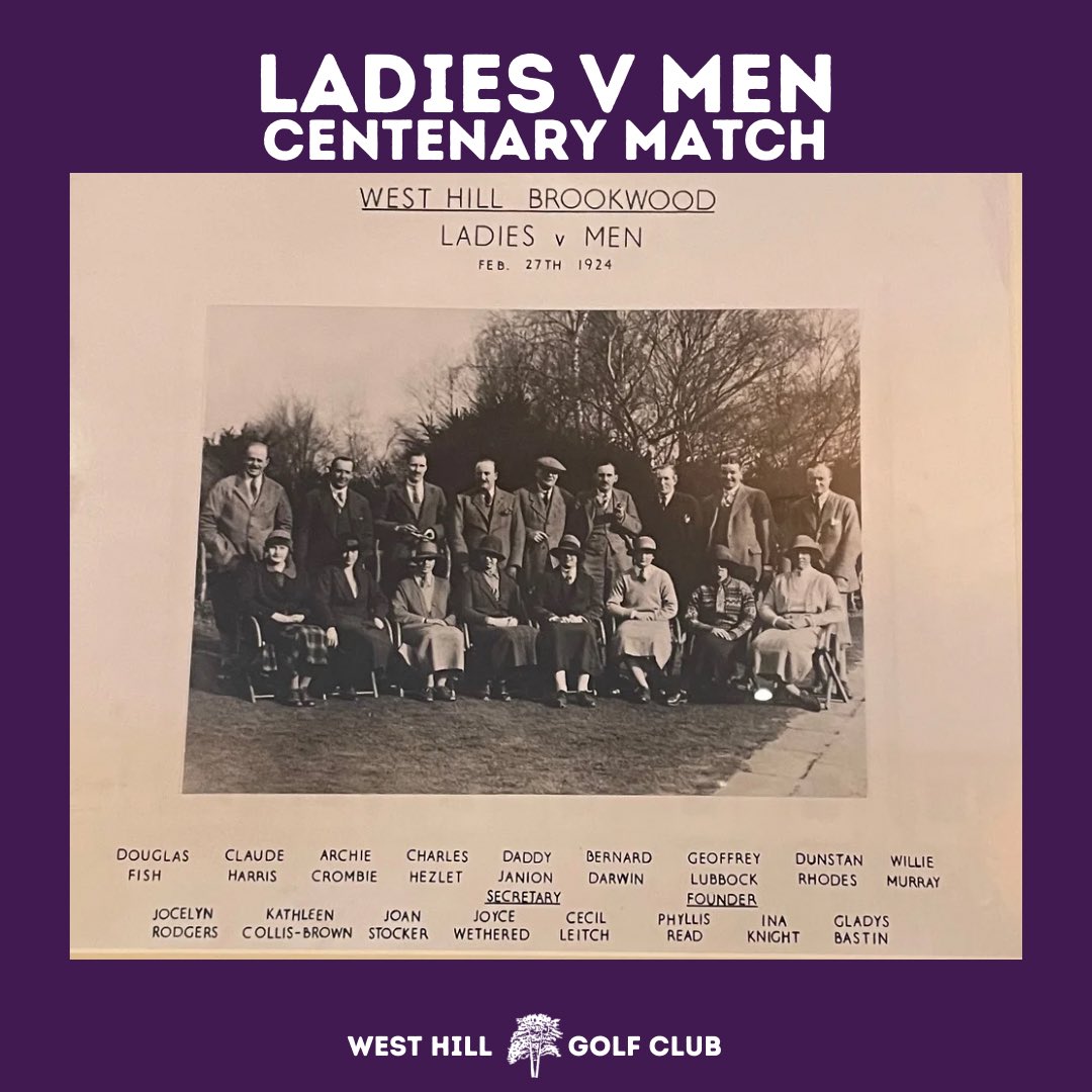 WestHillGCUK's tweet photo. It’s our Centenary of this Ladies v Men match here at @WestHillGCUK . Watch a rare glimpse of the club on film, as the day was reported by Pathe here https://t.co/EO8vboDLkg

#golf #golfhistory #community #respectingolf https://t.co/OKOVKz9Bjc