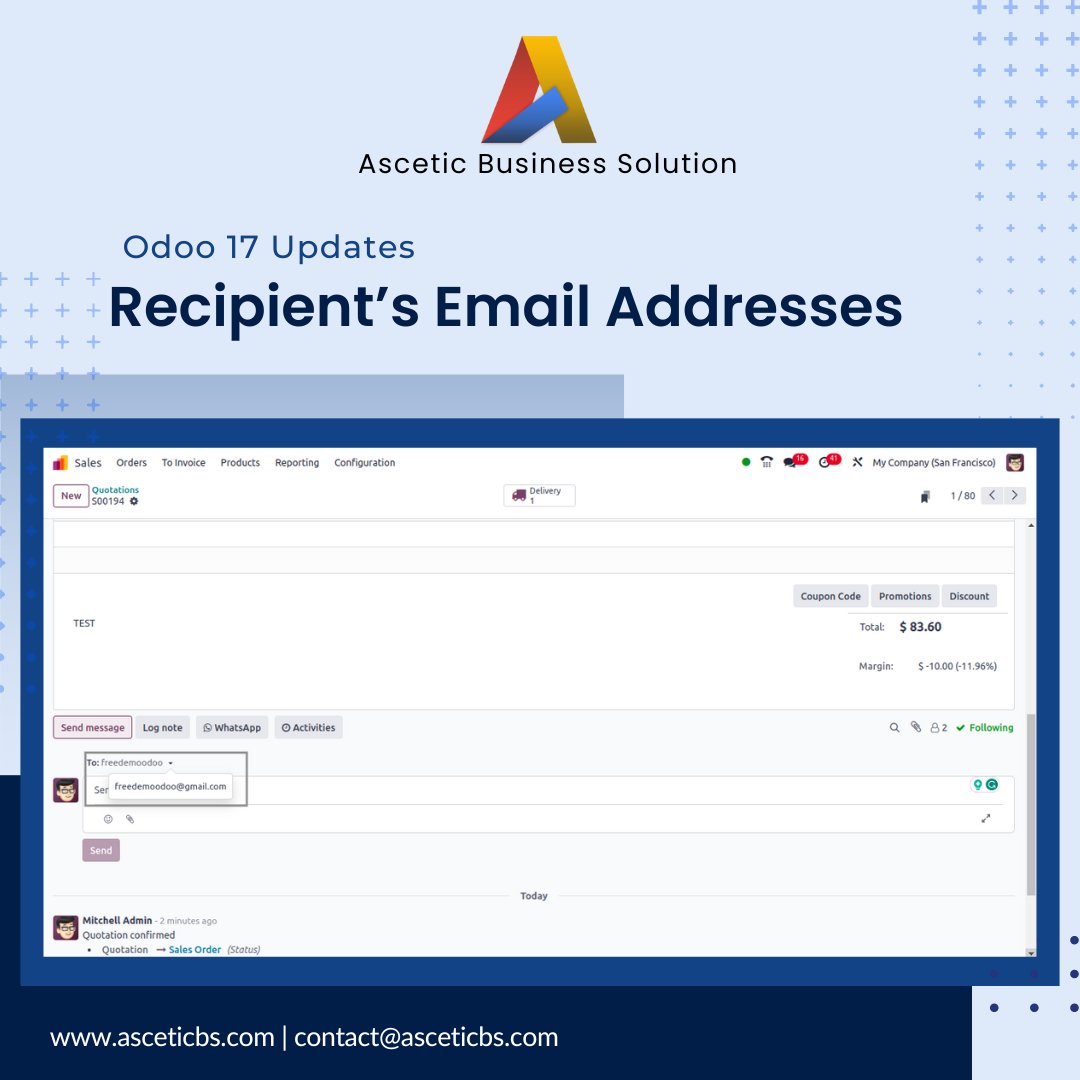 AsceticBs's tweet photo. #odoo17newfeature #odooupdate #contactus #odooimplemention #odoov17 #odoocustomization #oxp #odoodevelopment #odooconsultancy #asceticbs https://t.co/EAeTzlAbyd