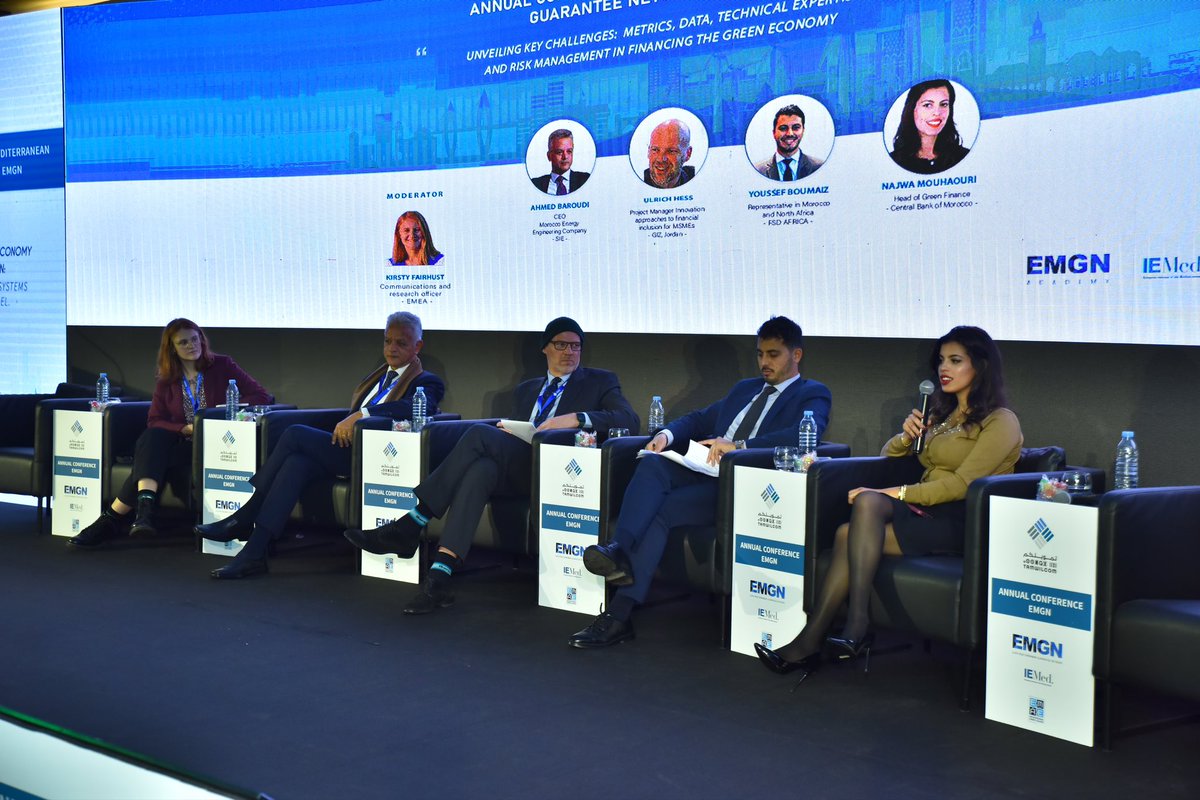 Fruitful discussion on public enablers to mobilise the full capacity of private sector towards green investments across Mediterranean countries 🇲🇦✅
#GreenFinance #EMGN #MediterraneanCooperation
 #2024Conference #GuaranteeSchemes #SustainableDevelopment #InclusiveFinance