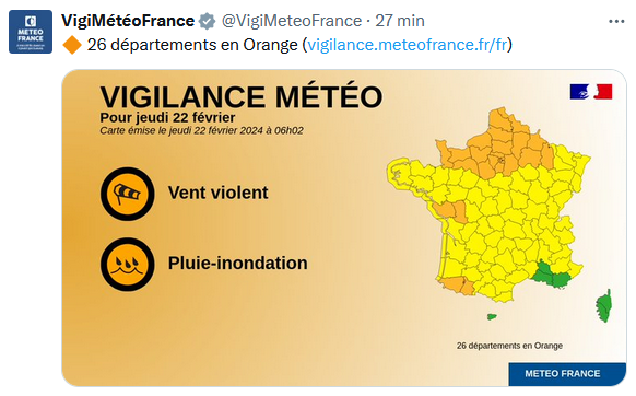 #Infotrafic💨Des vents violents sont attendus ce jeudi sur l'ensemble du réseau #TERNA.
⚠ Nous vous invitons à la prudence lors de vos déplacements.
Des suppressions et retards sont à prévoir. Il n'y aura pas de substitution routière.
Suivez les infos via vos canaux habituels 📱