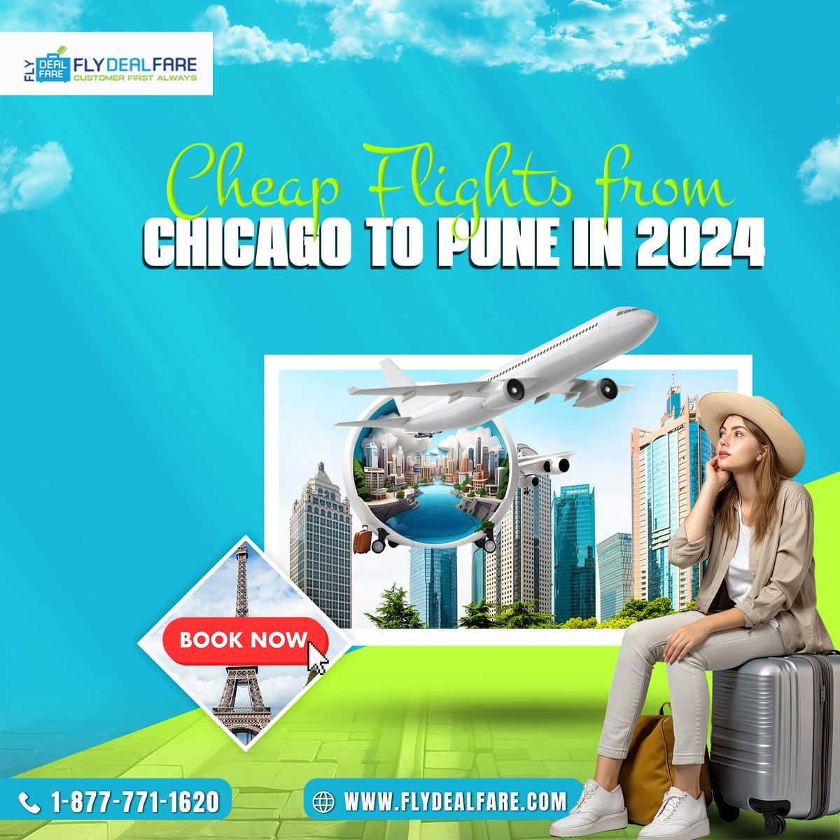 Find the best deals on Chicago to Pune flights with FlyDealFare. Discover affordable fares, convenient flight schedules, and excellent service.

Know more @ flydealfare.com/flights-to-ind…
.
.
.
#flydealfare #chicagotopune #usatoindia #flightoffers
#affordableflights #flightdiscounts
