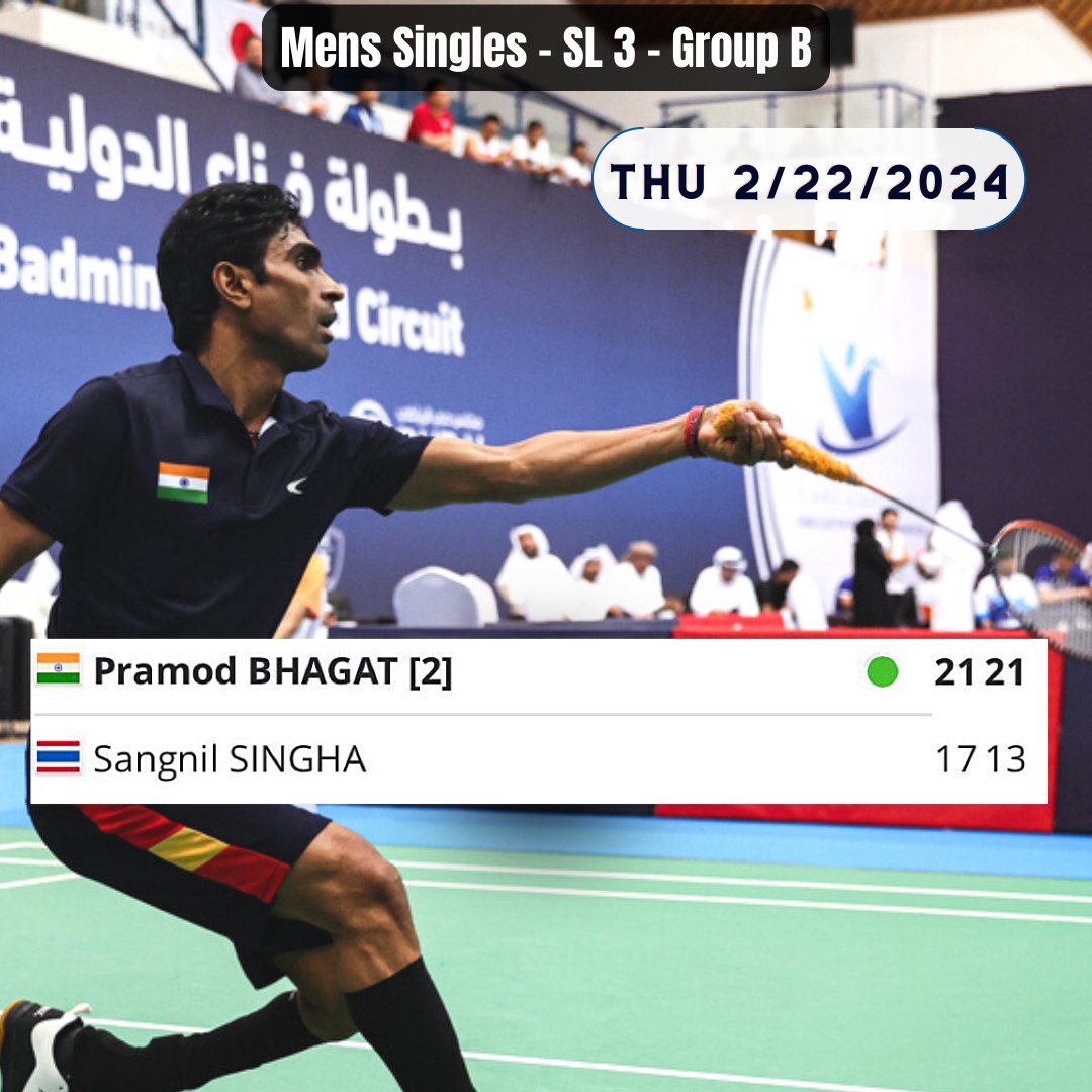 PramodBhagat83's tweet photo. "As the final shuttle drops, gratitude fills my heart. Winning the Men's Singles match at the Para-Badminton World Championship is a triumph of determination. The journey continues, fueled by passion and a hunger for more victories. ๐ธ๐ฅ #ParaBadmintonJourney #VictoryUnleashed" https://t.co/hWRX7yGNfq