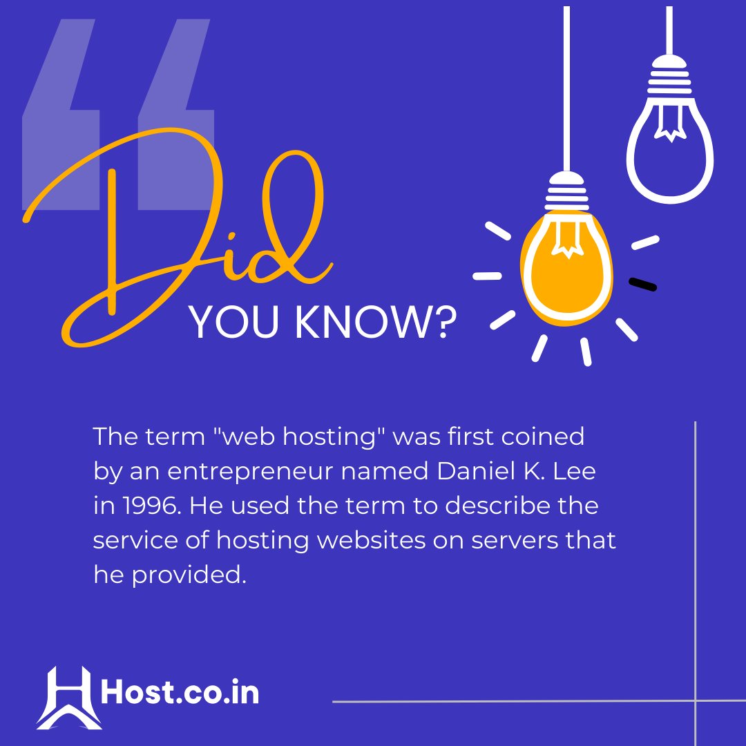 Did you know the term 'web hosting' was born in 1996? 💡 Dive into the origins of online presence!

.

.

.

#host #WebHostingHistory #InternetOrigins #TechTrivia #DigitalEvolution #didyouknow #didyouknowfacts #webhosting #didyouknowthat