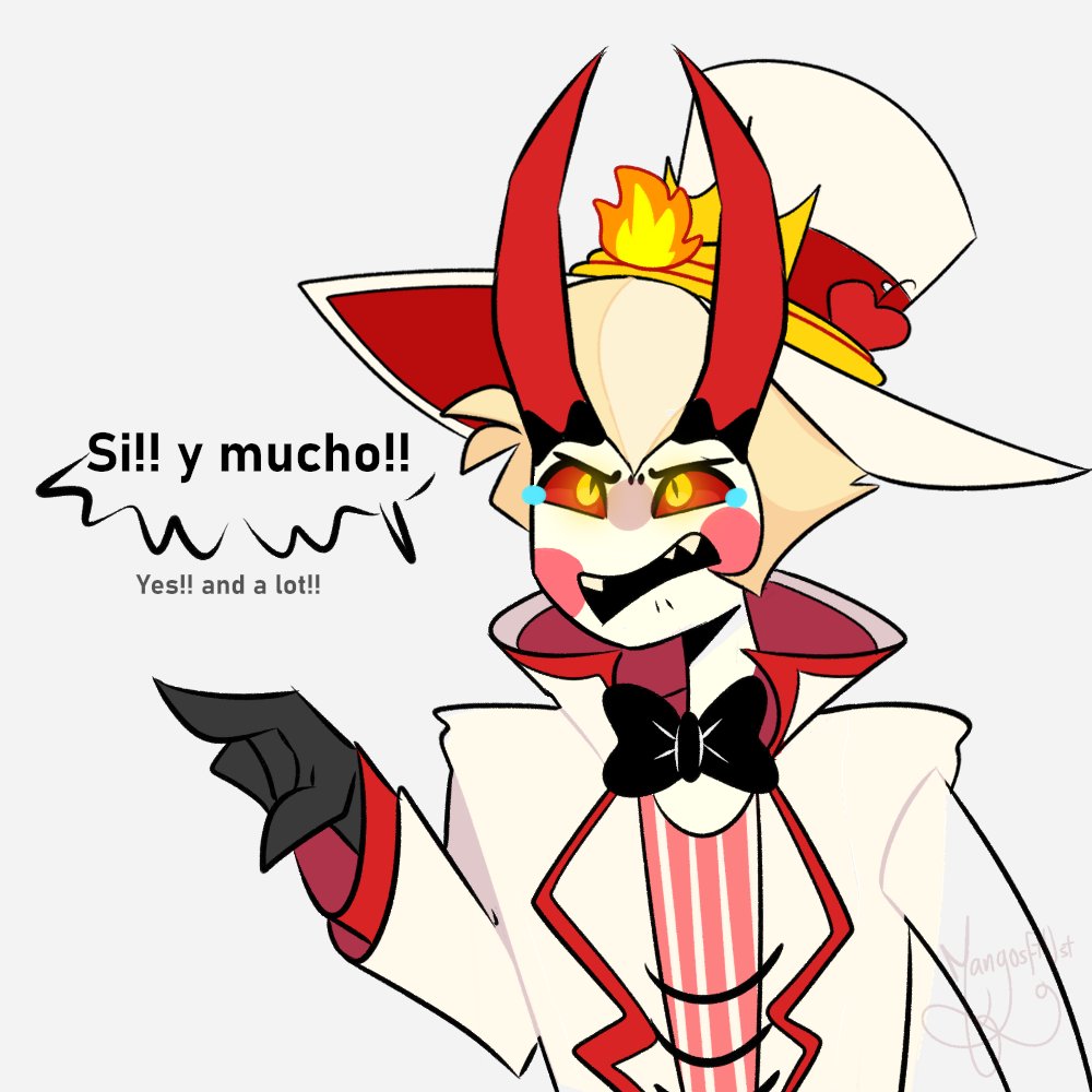 MangosftUst's tweet photo. No sabe piropear 😩

(+Bonus en el hilo)
#Hazbinhotel
#radioapple https://t.co/ynJFG54My1