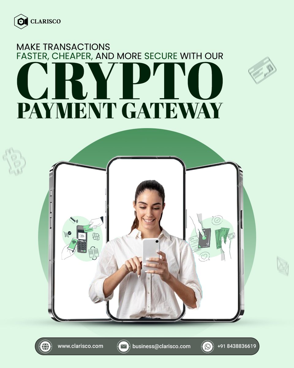 Looking for the best crypto payment gateway development services? Our team creates top-notch solutions that make it easy for you to accept cryptocurrency payments. 
tinyurl.com/mst4z8wu

#clarisco #CryptoPaymentGateway  #digitalpayments  #paymentgateway #futureofpayments
