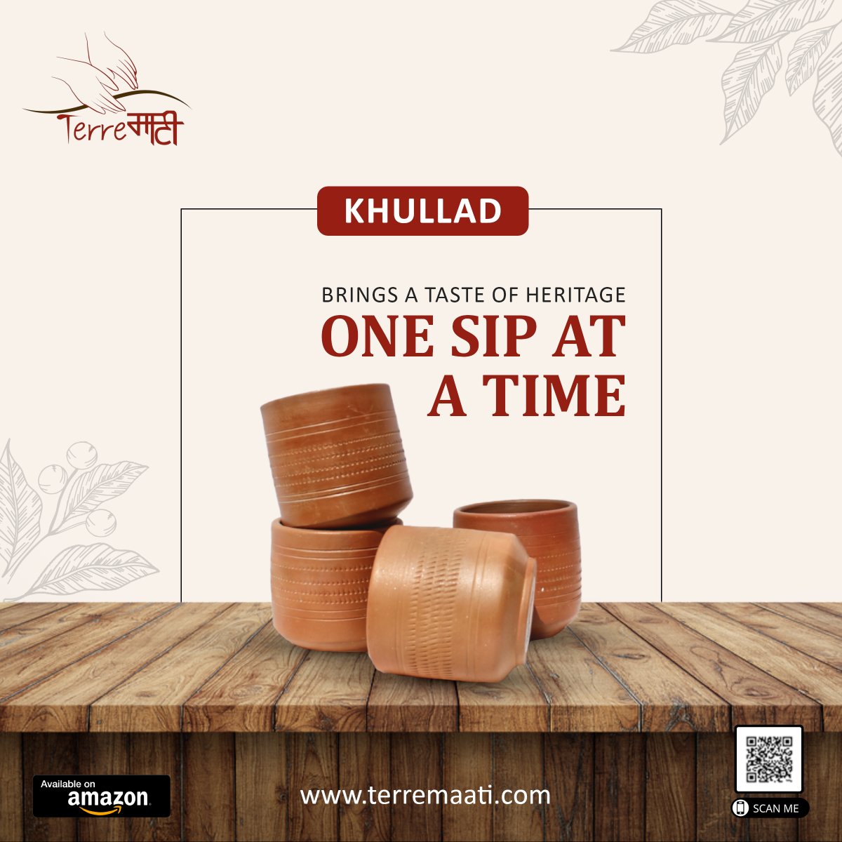 terremaati's tweet photo. Sip in style with Khullad – Bringing a touch of tradition to your daily brew! ☕🌟
#khullad #kulhar #lassikhullad #clayware #claypot #traditional #ecofriendly #handcrafted #terremaati #terremaatiproducts https://t.co/KJhfnhSzDf