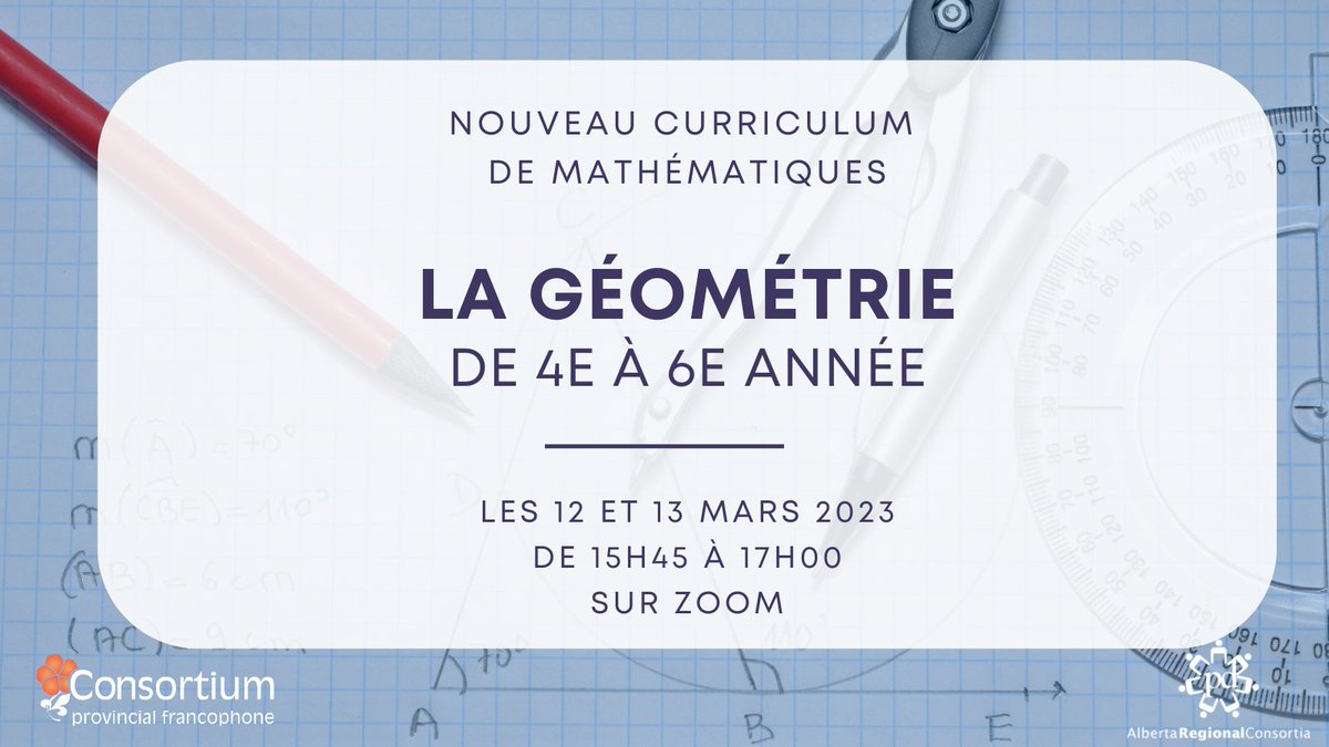 Ne manquez pas notre prochaine session pour approfondir le concept de la géométrie de la 4e à la 6e année dans le nouveau programme de mathématiques.
➡️cpfpp.ab.ca/news/117