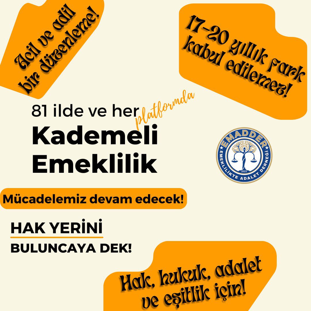 Mihriban UĞURLU ⚖️ (@mihribanugurluu) on Twitter photo Günaydın EMADDER Ailesi
<a href="/EmadDernegi/">EMEKLİLİKTE ADALET DERNEĞİ ⚖️</a>
🧿Bir Adalet Arama Hikayesi🧿
Lütfen aşağı TAG' ı bırakalım ve TT sıralamasına girelim‼️
YENİ TAGIMIZ
#OyumuzKademeliEmekliliğe Günaydın EMADDER Ailesi
<a href="/EmadDernegi/">EMEKLİLİKTE ADALET DERNEĞİ ⚖️</a>
🧿Bir Adalet Arama Hikayesi🧿
Lütfen aşağı TAG' ı bırakalım ve TT sıralamasına girelim‼️
YENİ TAGIMIZ
#OyumuzKademeliEmekliliğe