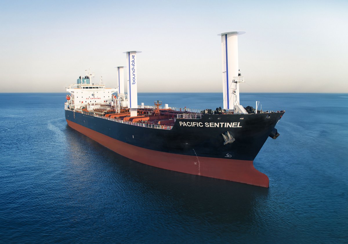 bound4blue (@bound4blue) on Twitter photo 🌬️ Thrilled to announce EPS's first move into wind propulsion with us. Watch as EPS sets sail for a greener future with three 22-meter eSAILs® on the Pacific Sentinel later this year 👀Link: n9.cl/esails 🚢💙 #windpropulsion #shipsandshipping <a href="/EPShipping/">Eastern Pacific Shipping</a> 🌬️ Thrilled to announce EPS's first move into wind propulsion with us. Watch as EPS sets sail for a greener future with three 22-meter eSAILs® on the Pacific Sentinel later this year 👀Link: n9.cl/esails 🚢💙 #windpropulsion #shipsandshipping <a href="/EPShipping/">Eastern Pacific Shipping</a>