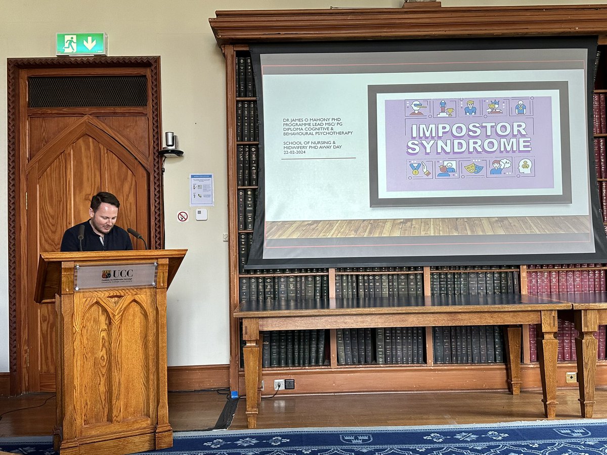 Dr. James O’Mahony on imposter syndrome in academia @uccnursmid
