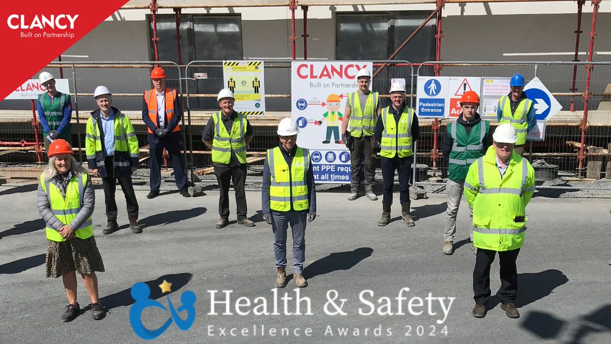 We are delighted to have been shortlisted for this year's @HSAwardsIRL. We are one of ten Construction companies nominated for the prize with the winner to be revealed at the awards ceremony on April 18th, at the Raddison Blu, Dublin.

Well done to the entire team!
#Clancy