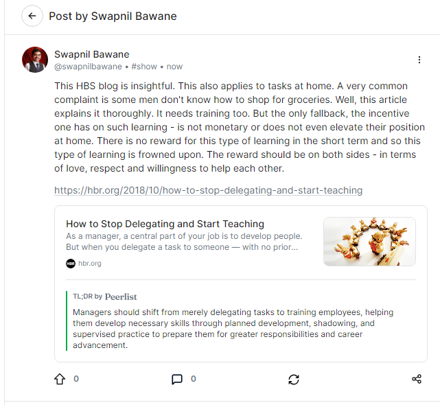 swapnildecodes's tweet photo. Love this TL:DR feature by @Peerlist ✅

@designerdada @hey_yogini 👏 https://t.co/roSuiyziTP