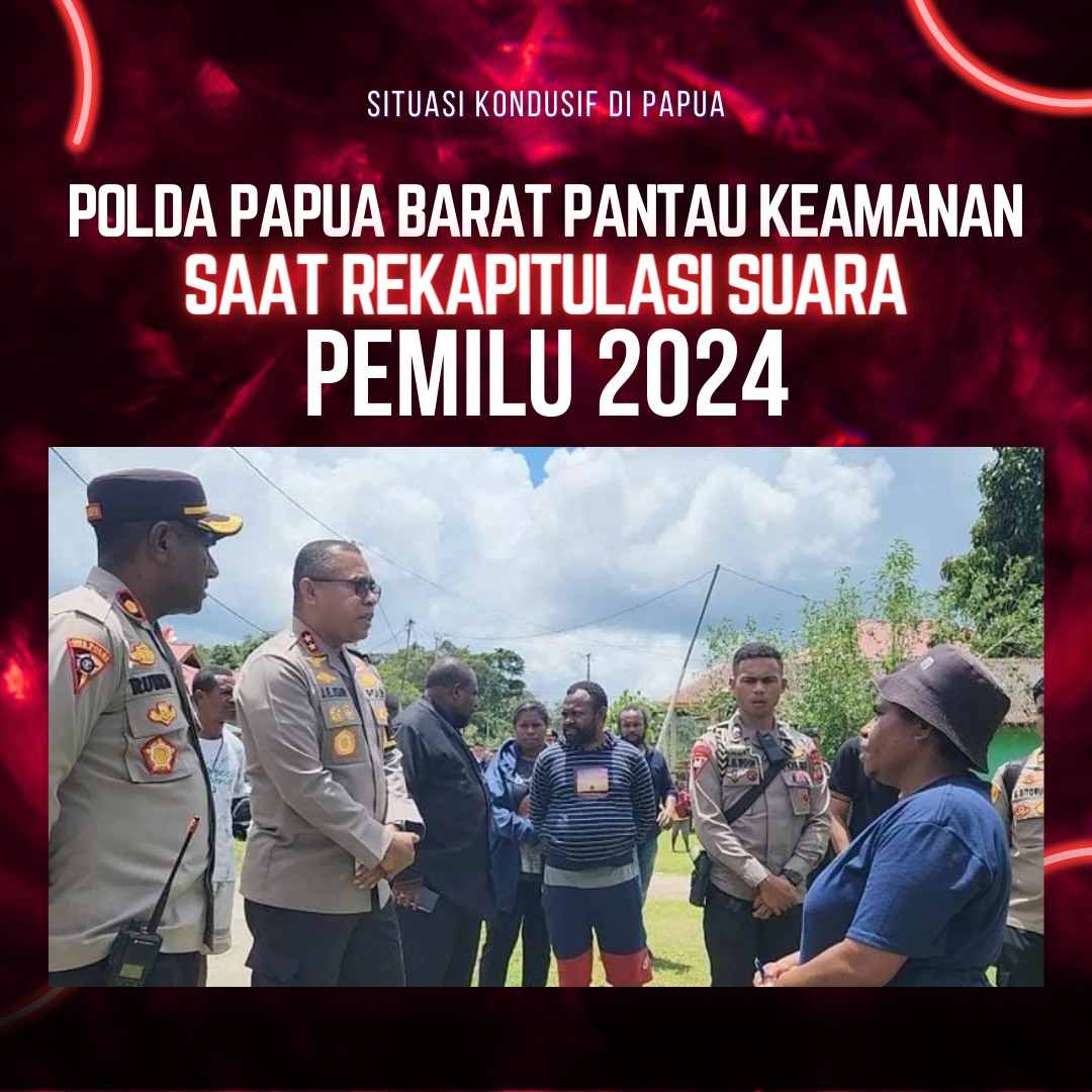 Polda Papua barat terus pantau rekapitulasi suara pemilu 2024 #Papua #PapuaIndonesia #PemiluPapua #Pemilu #PemiluDamai