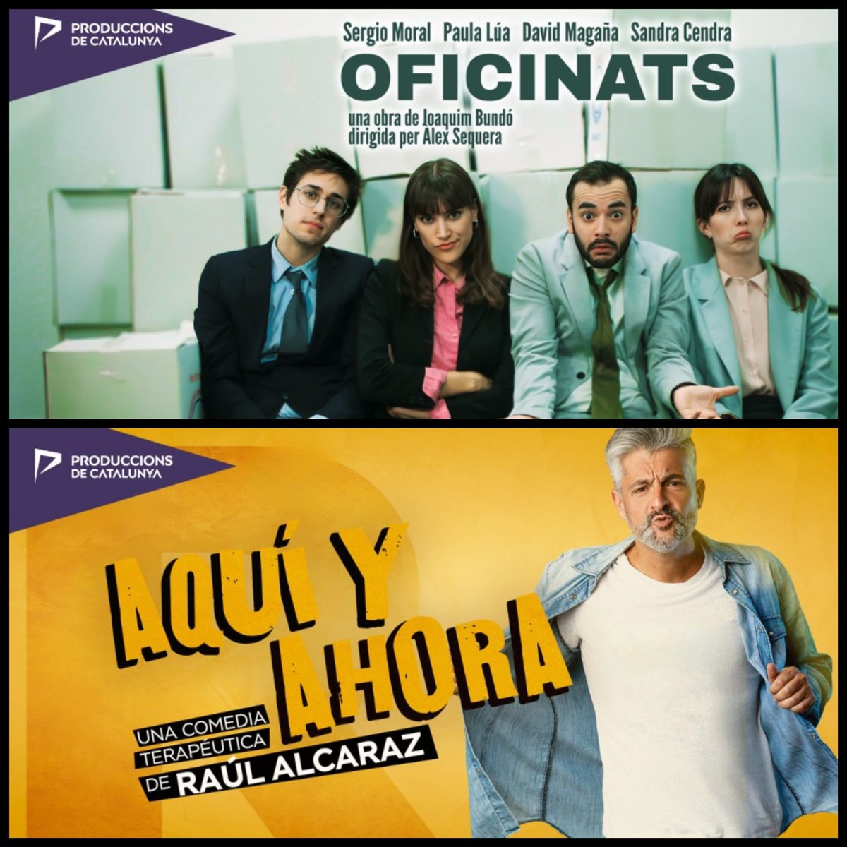 😜 El pròxim dissabte 18 de maig no us podeu perdre una tarda de riures al ‘Teatre el Magatzem‘ de la ‘Cooperativa Obrera Tarraconense‘ amb de l’obra ‘Oficinats‘ i el monòleg còmic terapèutic de Raúl Alcaraz ‘Aquí y ahora’! 😜

🎟️ Compreu les entrades a atrapalo.com/entradas/teatr…