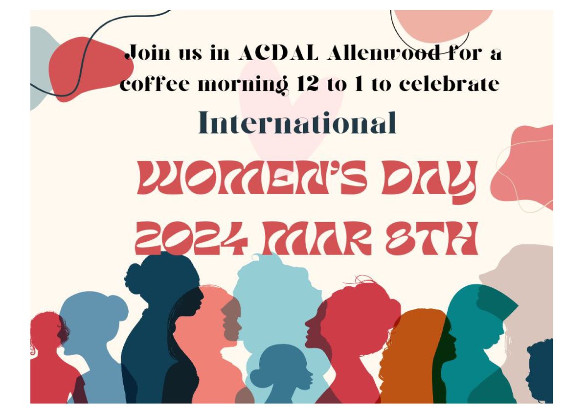 ACDALAllenwood's tweet photo. INSPIRING INCLUSION 🩷🩷🩷, the theme for International Women's Day.
Serving complimentary barista coffee and showcasing  both national and international performers.
 MARCH 8TH, 12-1 ACDAL Allenwood
 #internationalwomensday2024 #socialenterprise #inclusion #equality #womenpower https://t.co/VZ7CSw3h4u