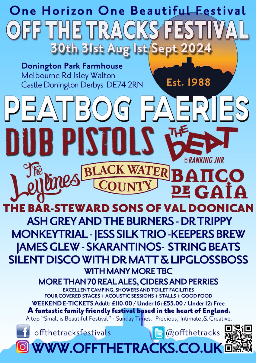 offthetracks's tweet image. *LINE-UP ANNOUNCEMENT*
What a fantastic festival we have in store for you! 30, 31 Aug &amp;amp; 1 Sep at Castle Donington. 
Tickets on sale now offthetracks.co.uk