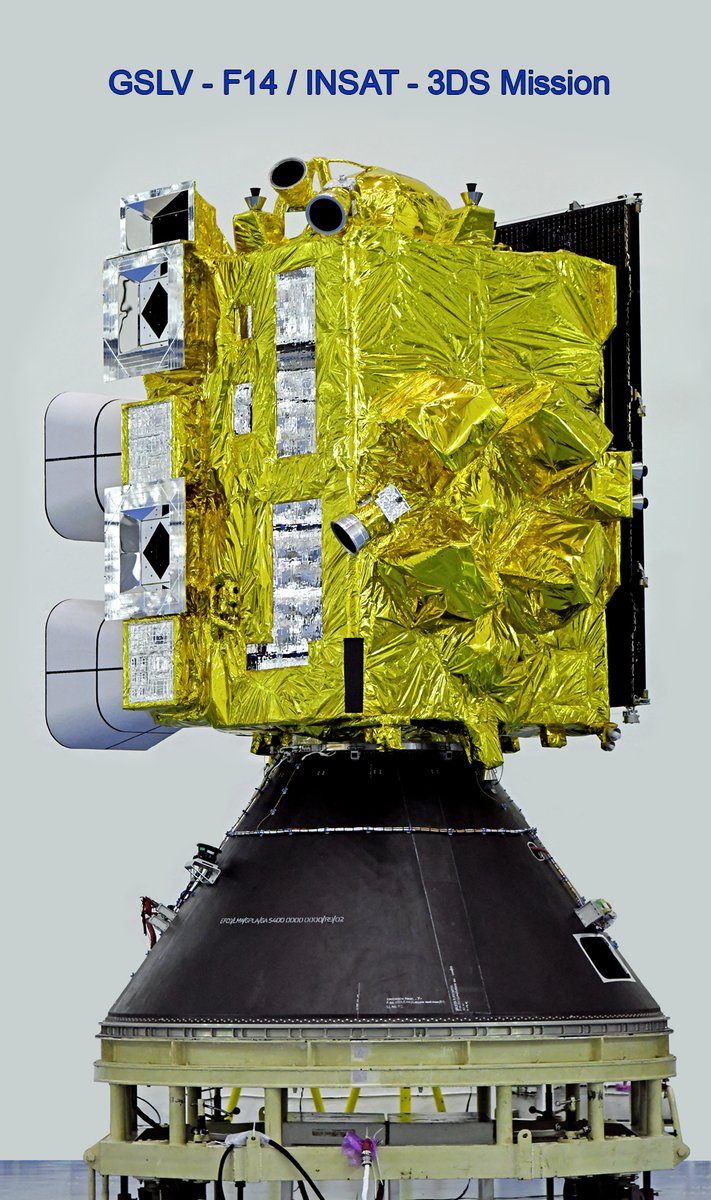 DDNational's tweet image. INSAT-3DS update: 

All four planned Liquid Apogee Motor (LAM) firings are completed. The spacecraft is now in the geosynchronous orbit. 

It is expected to reach the In Orbit Testing (IOT) location by February 28, 2024.

@isro | #INSAT3DS