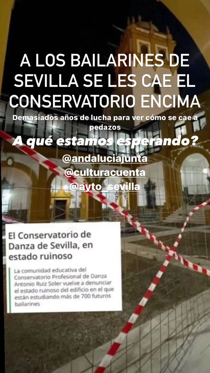 Manuel_del_Rio's tweet photo. @AndaluciaJunta @Ayto_Sevilla @CulturaAND @JuanMa_Moreno @jlsanzalcalde ⁉️⁉️⁉️ #conservatorio #danza #sevilla #SOS https://t.co/DG7xMSg0wx