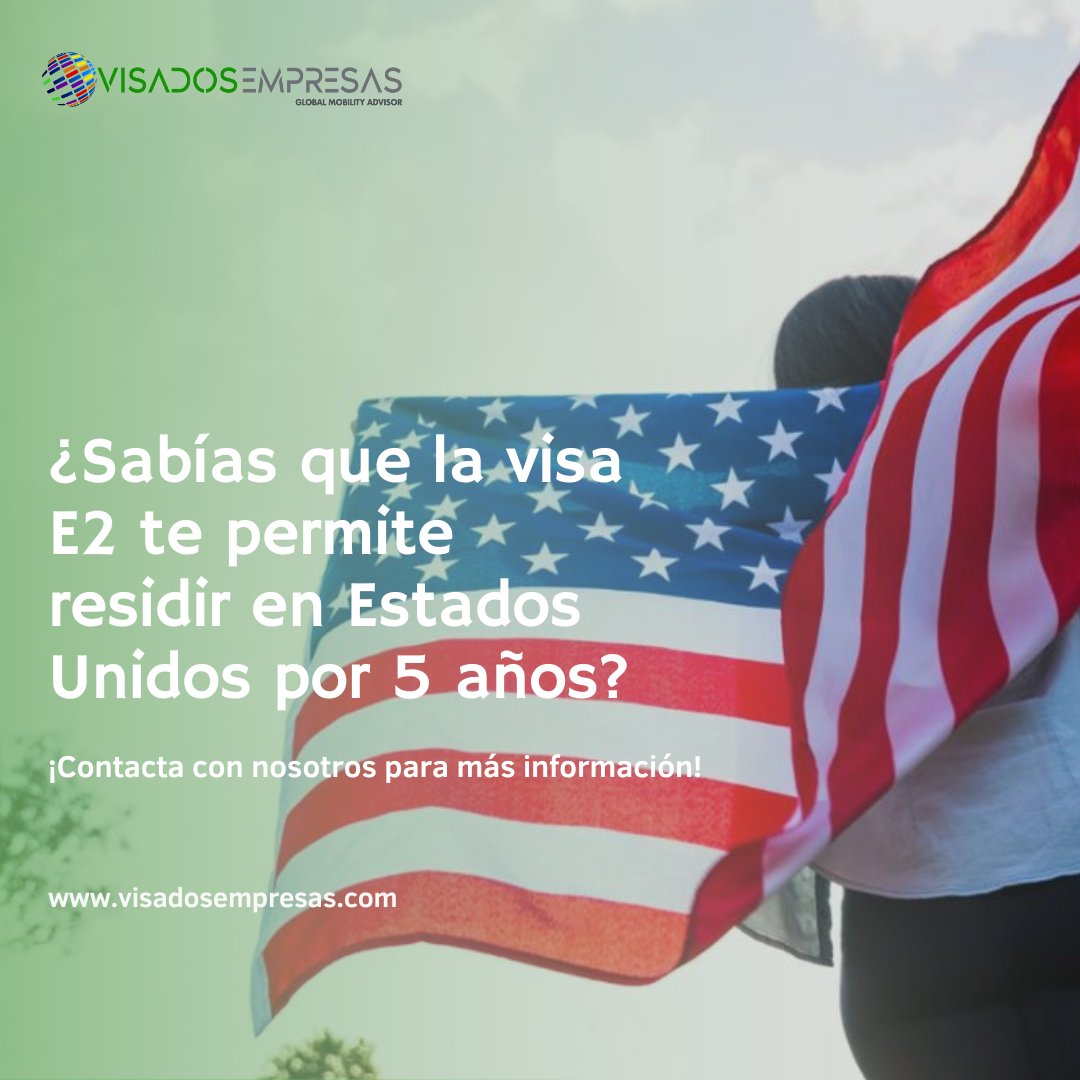 ¡Descubre el #visado E-2! 🇺🇸

¿Sabias que te permite #residir en Estados Unidos durante 5 años?

Leer más👇