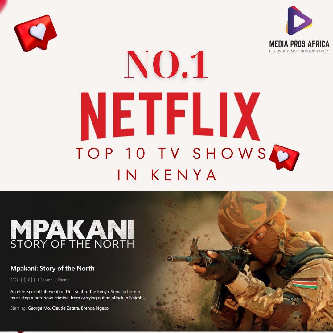 AfricaPros's tweet image. JOIN US IN CELEBRATING A HUGE MILESTONE!!✨📷#Mpakani, has bagged the coveted NO. 1 spot on @netflix 's Top 10 TV Shows in Kenya today   We are over the roof bursting with excitement together with Foxton Media @foxonmedia for this great production !📷📷📷