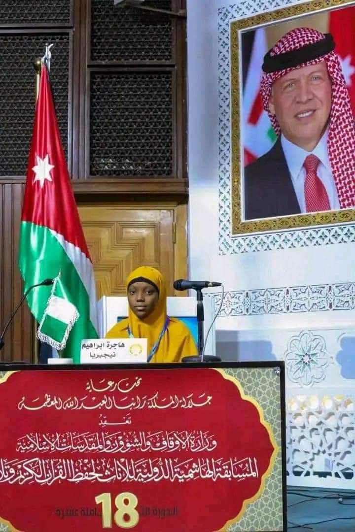 A_Y_Rafindadi's tweet image. Making Nigeria Proud Always 🤍
Congratulate our Sister, Hajara Danazumi, Who Came first during a worldwide Qur'anic recitation Competition, Which took place in Jordan.
Hajara was also the first from Gombe State to Represent Nigeria