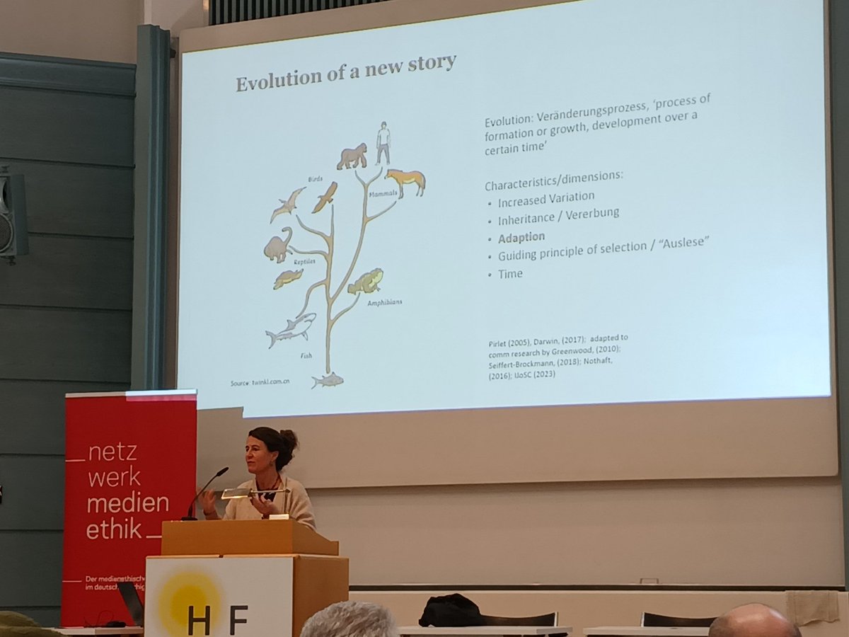 Spannende erste Keynote von @franzisca_weder auf der #nme24 Die Evolution verschiedener Narrative zur Nachhaltigkeit in der Unternehmenskommunikation. Als Umweltethiker frage ich mich: gilt da "Survival of the greenest" oder "...of the fittest" oder "... sweetest"?