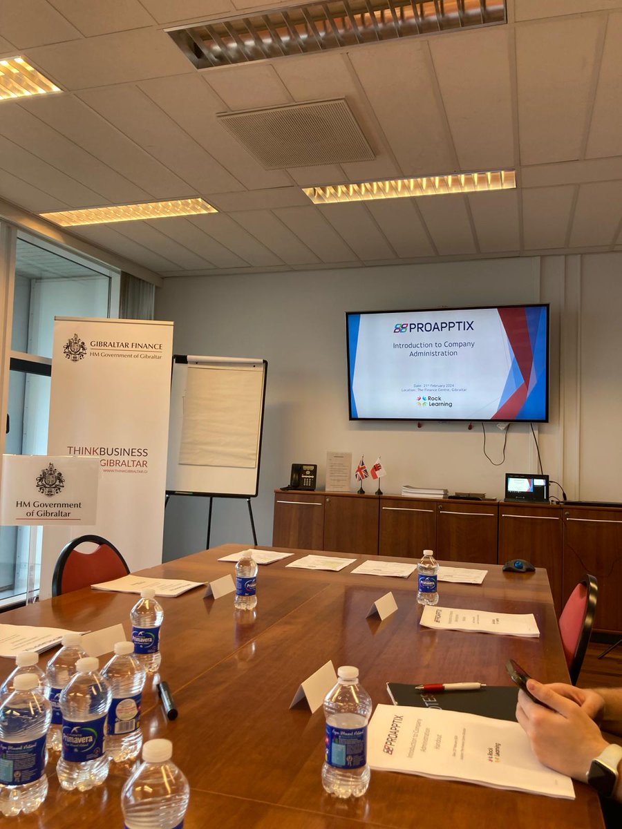 Fantastic course and highly recommended to anyone working in the sector.
Introduction to Company Administration in Gibraltar by Jaime Knight and held at the Gibraltar Finance Centre and Rock learning.
#rocklearning #gibraltarfinance #proapptix #companymanager