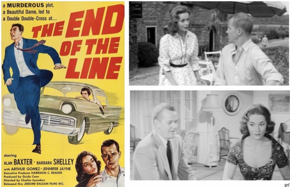 SaveRedlandLibr's tweet photo. 11:05am TODAY on @TalkingPicsTV 

The 1957 #Crime film🎥 “The End of The Line” directed by #CharlesSaunders from an original screenplay by #PaulErickson

🌟#AlanBaxter #BarbaraShelley #FerdyMayne #JenniferJayne https://t.co/mqJAJmvKn0