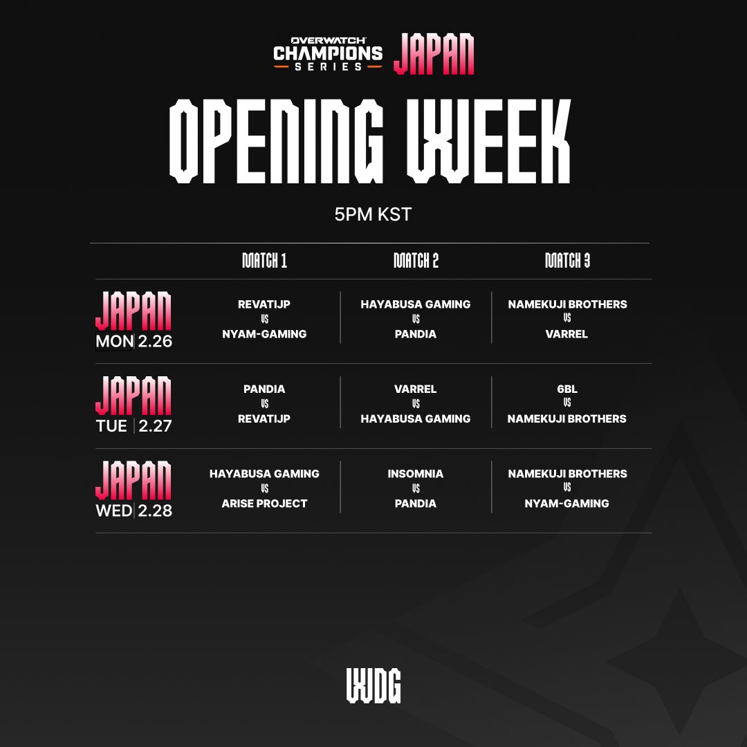 Overwatch Esports Asia tweet media