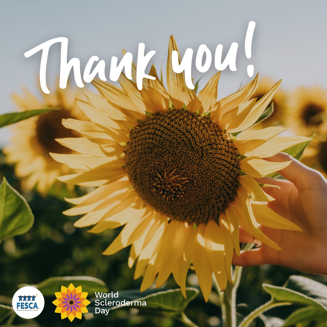 Fscleroderma's tweet image. 🙌 Thank you to all the participants for making our World Congress for Patients with #SystemicSclerosis last week in Prague a resounding success!
🌻 Let's continue to drive positive change for people living with #scleroderma and support them on their journey.