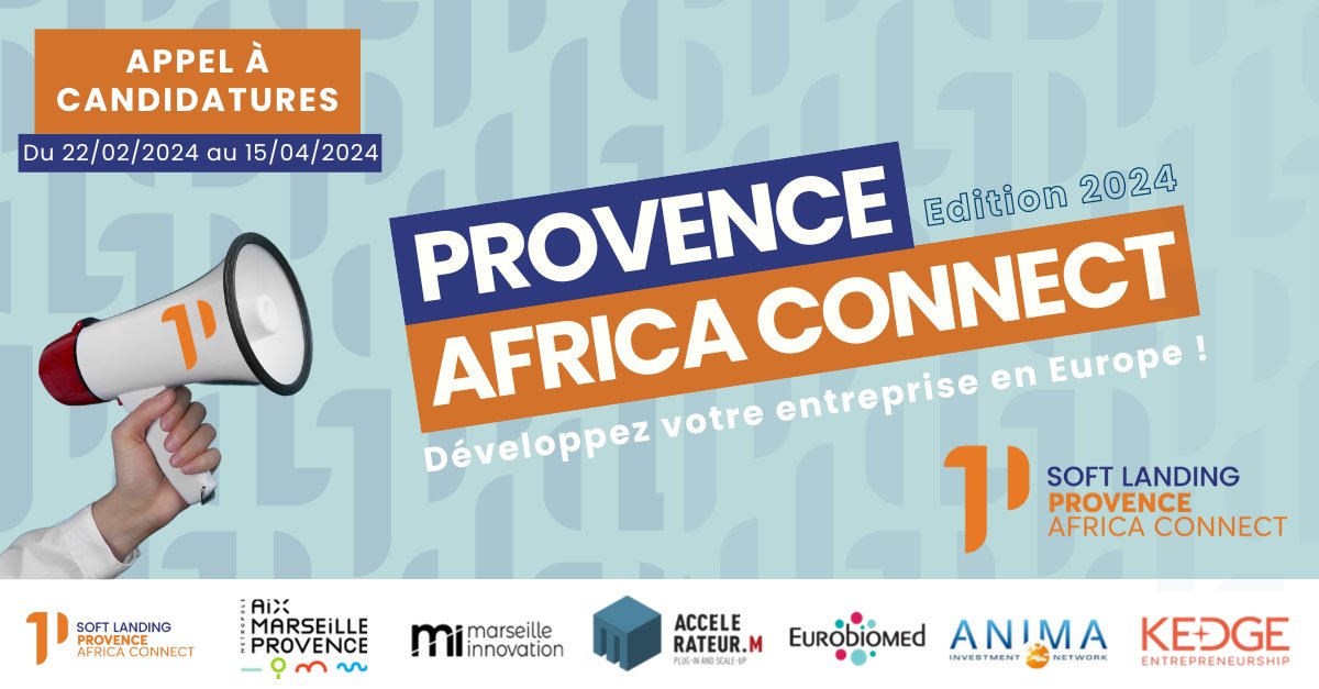 Marseille Innovation (@marseilleinnov) on Twitter photo ๐ข๐๐ฃ๐ฃ๐๐ ๐ ๐๐๐ก๐๐๐๐๐ง๐จ๐ฅ๐๐ฆ๐ข - Provence Africa Connect 2024 est ouvert !
๐๐ท๐ฬ๐ฃ๐๐๐๐๐๐๐ง ๐ฃ๐๐ก๐๐ ๐๐๐ก๐๐๐๐๐๐ ๐ ๐๐ ๐ธ๐ข๐๐๐๐ ! ๐
๐Pour candidater c'est ici: f6s.com/soft-landing-pโฆ
๐Pour + d'infos : marseille-innov.org/soft-landing-pโฆ ๐ข๐๐ฃ๐ฃ๐๐ ๐ ๐๐๐ก๐๐๐๐๐ง๐จ๐ฅ๐๐ฆ๐ข - Provence Africa Connect 2024 est ouvert !
๐๐ท๐ฬ๐ฃ๐๐๐๐๐๐๐ง ๐ฃ๐๐ก๐๐ ๐๐๐ก๐๐๐๐๐๐ ๐ ๐๐ ๐ธ๐ข๐๐๐๐ ! ๐
๐Pour candidater c'est ici: f6s.com/soft-landing-pโฆ
๐Pour + d'infos : marseille-innov.org/soft-landing-pโฆ