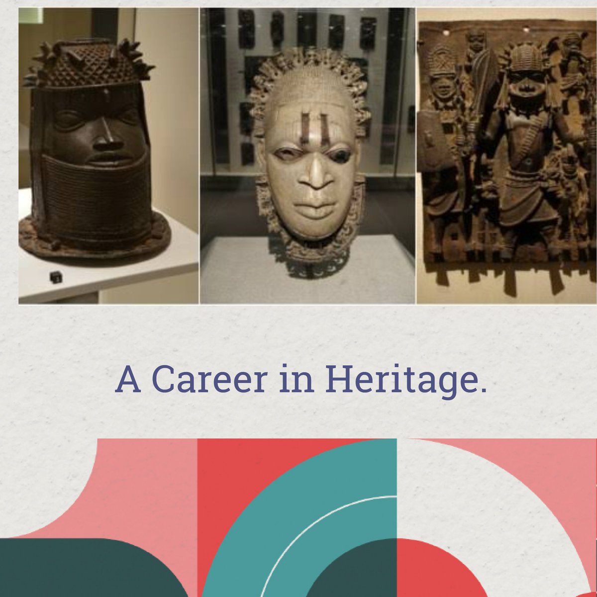 Legacy1995NG's tweet photo. Getting ready for a career in heritage? It's tomorrow, Friday, February 23, 2024 by 12:00 pm WAT. Click the link to participate in the webinar. 

#webinar #heritage #career #archaeology  

https://t.co/DkgIbt1Fvf… https://t.co/xQ3wovar8G