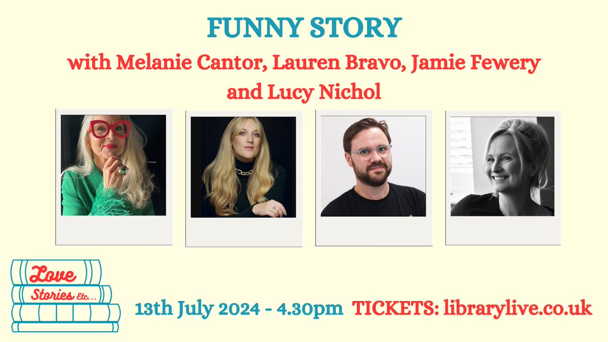 #Manchester don't miss #LoveStoriesEtc incredible line-up of RomFic authors at @librarylivemcr 
•
Taking place on 13th July, including @melaniecantor on a fab funny panel
•
Tickets on sale now: librarylive.co.uk/event/love-sto…