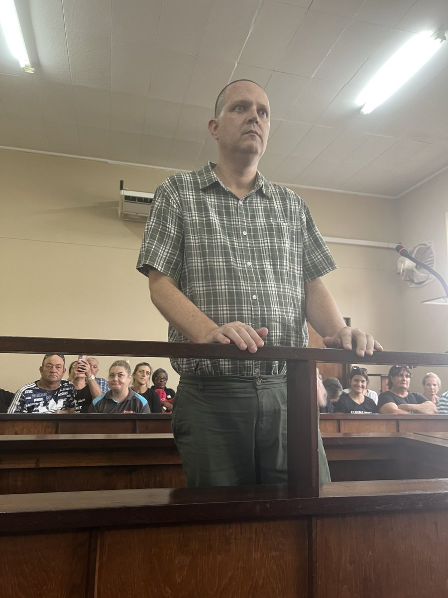 Murder-accused, Werner de Jager, in court for judgment on his bail application. De Jager is accused of killing his wife, Liezel de Jager, a church minister from Amanzimtoti in October 2021. He was arrested by the police’s cold case unit in September last year. #sabcnews