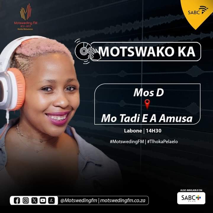 Mos_D_Live's tweet photo. Please check out my mix today 14h30 on @motswedingfm ๐๐พ ๐ง 87.9 to 107.9
#DjMosD #MosDLive #LoveMosD
#MotswedingFM #Tlhokapelaelo #tadieaamusa #Gratitude https://t.co/6Fx9eVisbV