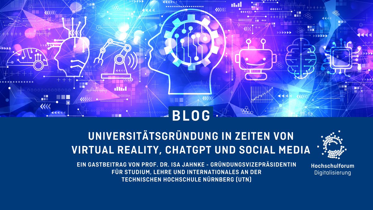 Die @utn_nuremberg, Bayerns jüngste staatliche Universität, legt den Fokus auf Künstliche Intelligenz. Ihre Gründungsvizepräsidentin Isa Jahnke betont die Wichtigkeit von Interdisziplinarität und digitalen Lehransätzen. #DigitalTurn Mehr über die UTN: hochschulforumdigitalisierung.de/utn/