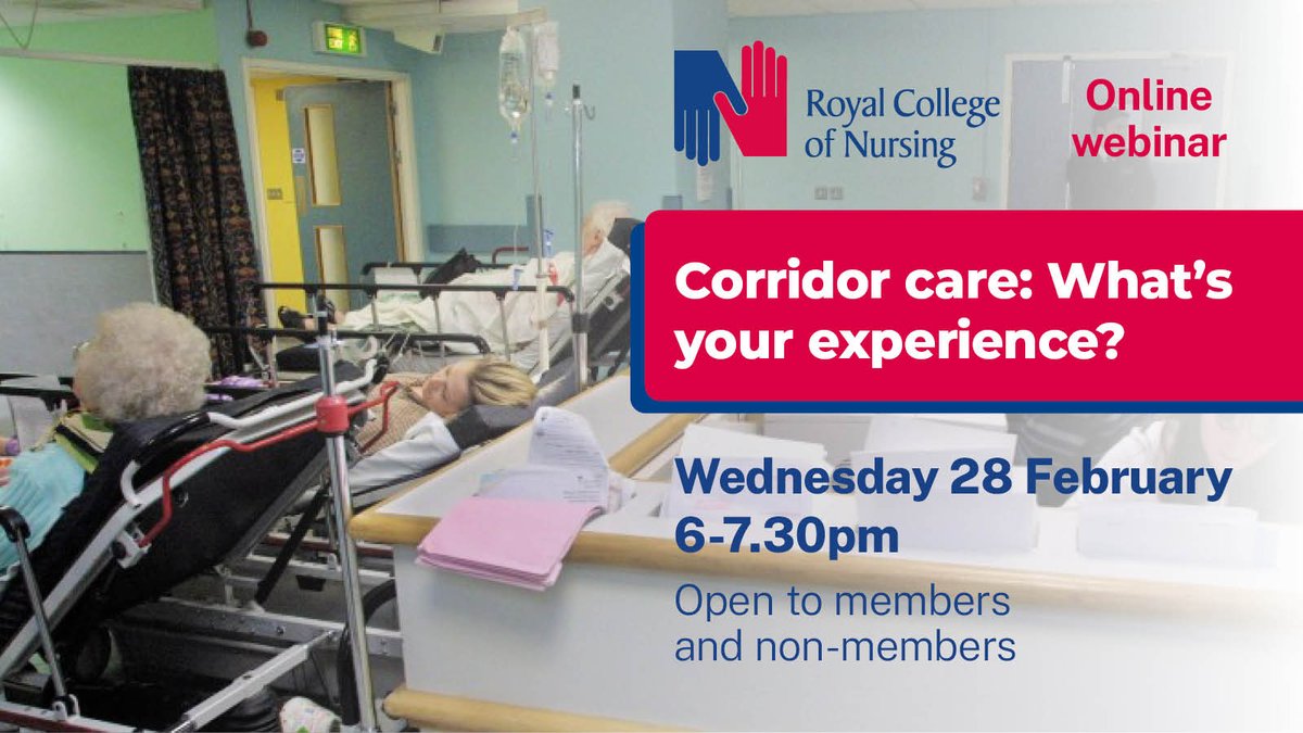 Treating patients in corridors, waiting rooms or ambulances? We want to hear how it’s impacting you and your patients. Join us at 6pm on 28 Feb to share your story and help address this rising issue. Other dates available: bit.ly/42OhRPG