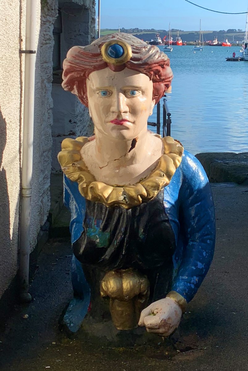 Ami is hidden down one of Falmouth's opeways.. ⚓ Who can tell us which ship she was the figurehead for❓#lovefalmouth #falmouthcornwall #falmouth #cornwall
