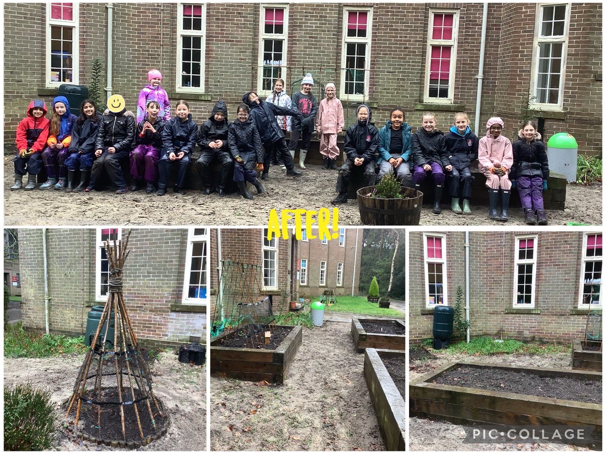 5P are amazing! They cleared and tidied the Junior garden in the pouring rain! They worked so hard and it made a big difference. Well done 5P!