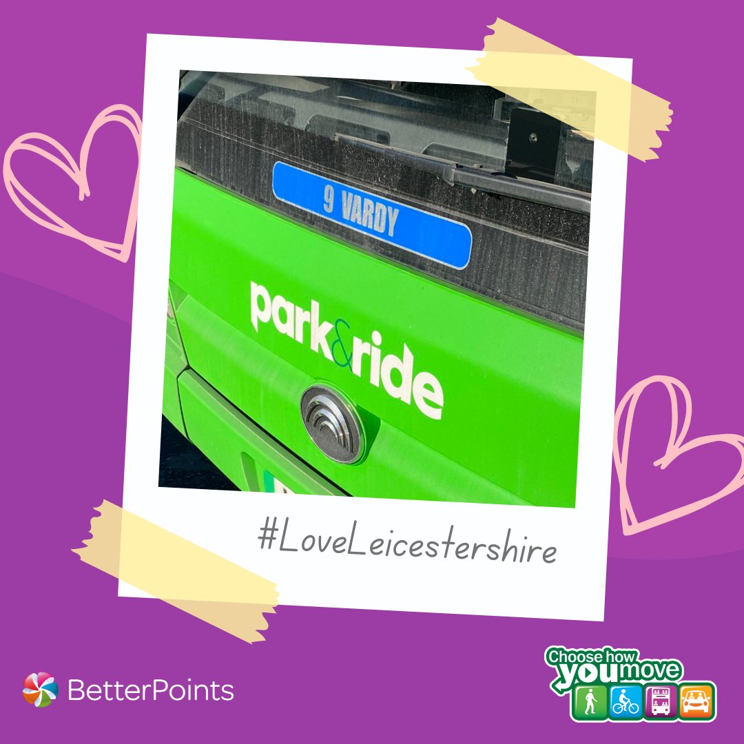 A fantastic spot from X/Twitter user @Leigh984 - thanks for sharing with us! Have you seen a named bus out and about? Snap a photo (if it's safe to do so!) and share it with us here. #LoveLeicestershire @activetraveleng @LeicsCountyHall
